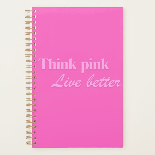 Denk aan Pink Planner (Voorkant)