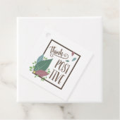 Denk aan positieve motieteksveer bedankjes labels (In situ)