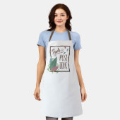 Denk aan positieve motivatie en veer boho schort (Gedragen)