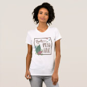 Denk aan positieve motivatie en veer boho t-shirt (Voorkant volledig)