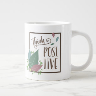 Denk aan positieve motivatie om vether boho te cit grote koffiekop