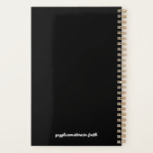 Denk aan Pray Do Black Modern Planner (Achterkant)