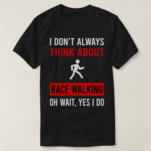 Denk aan race lopen t-shirt (Design voorkant)
