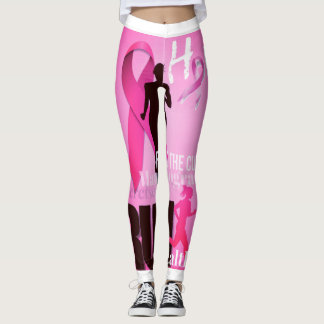 Denk aan roze borstkankersensitiviteit leggings