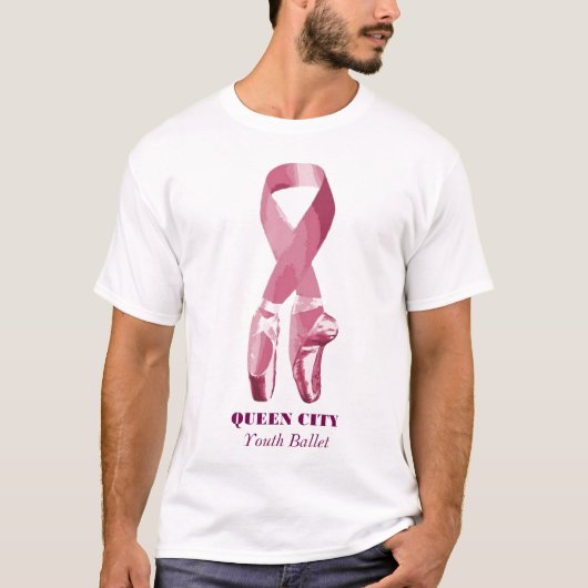 Denk aan roze QCYB T-shirt (Voorkant)
