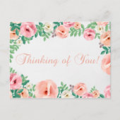 Denk aan  roze roze platenfabriek van u briefkaart (Voorkant)