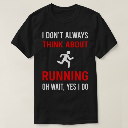 Denk aan Run Runner T-shirt (Design voorkant)