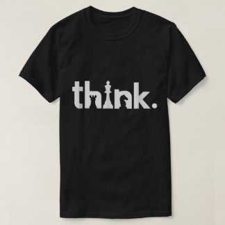 Denk aan Schaak Strategie Ontwerp T-shirt