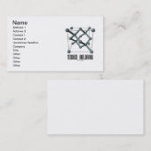 Denk aan silicium (Silicon Crystal Structure) Visitekaartje (Voorkant / Achterkant)