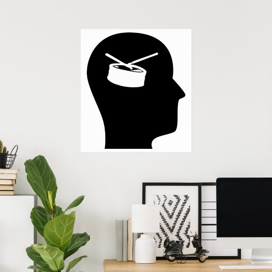 Denk aan Snare Drum Poster (Thuiskantoor)