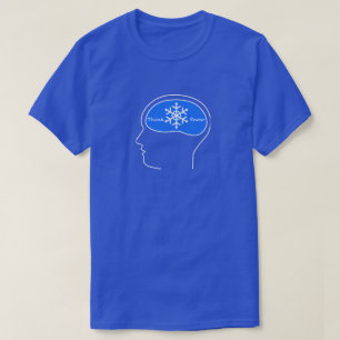 Denk aan sneeuw! en ski T-shirt