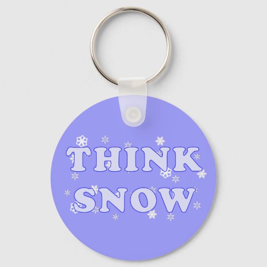 Denk aan sneeuwSleutelhanger Sleutelhanger (Voorkant)