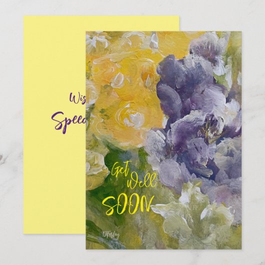 Denk aan Spring Flat Kaart (Voorkant / Achterkant)