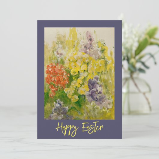 Denk aan Spring Flat Kaart (Staand voorkant)