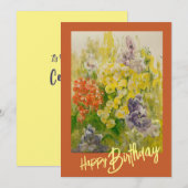 Denk aan Spring Flat Note Kaart (Voorkant / Achterkant)