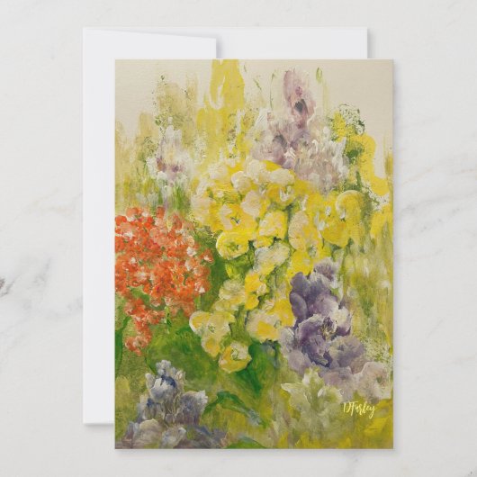 Denk aan Spring Flat Note Kaart (Voorkant)