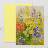 Denk aan Spring Flat Note Kaart (Voorkant / Achterkant)