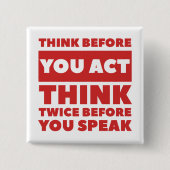 Denk aan Square Button (Voorkant)