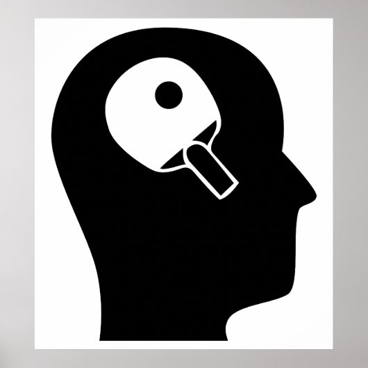 Denk aan Tennis Poster (Voorkant)