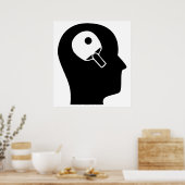 Denk aan Tennis Poster (Keuken)