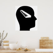 Denk aan toetsenborden poster (Keuken)