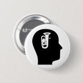 Denk aan Tuba Ronde Button 5,7 Cm (Voorkant /achterkant)