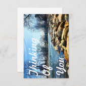 Denk aan u (aan de rivier) bedankkaart (Voorkant / Achterkant)