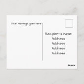 Denk aan u bij het paasbewerkbare Briefkaart voor  (Achterkant)