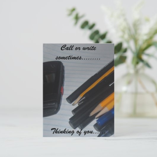 DENK AAN U BRIEFKAART (Staand voorkant)