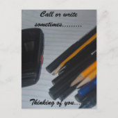 DENK AAN U BRIEFKAART (Voorkant)