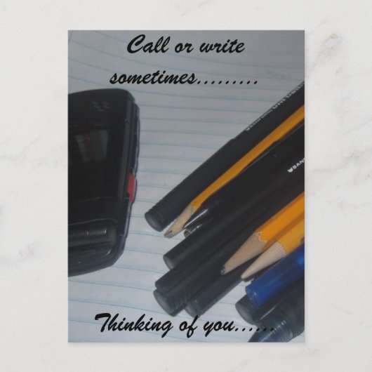 DENK AAN U BRIEFKAART (Voorkant)