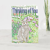 Denk aan U Chartreux Garden Pastel Kaart (Voorkant)