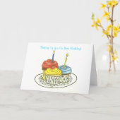 Denk aan u de Gelukkige Kaart van de Verjaardag (Gele Bloem)