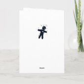 Denk aan u - Funny Halloween Voodoo Doll Kaart (Achterkant)