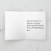 Denk aan u - Gepersonaliseerd Kaart (Binnen)