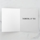 DENK AAN U HANDSOME TABBY CAT-WENSKAARTEN KAART (Binnen)