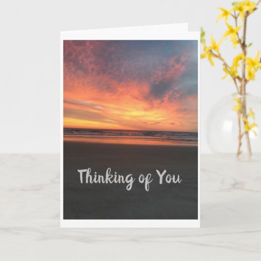 DENK AAN "U" IN CHRISTMAS KAART (Gele Bloem)