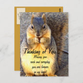 Denk aan u, Miss You_ Briefkaart (Voorkant / Achterkant)