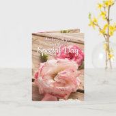 Denk aan u op deze speciale dag| Auto's voor groet Kaart (Gele Bloem)