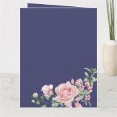 Denk aan u Roze Botanische Rozen Kaart (Achterkant)