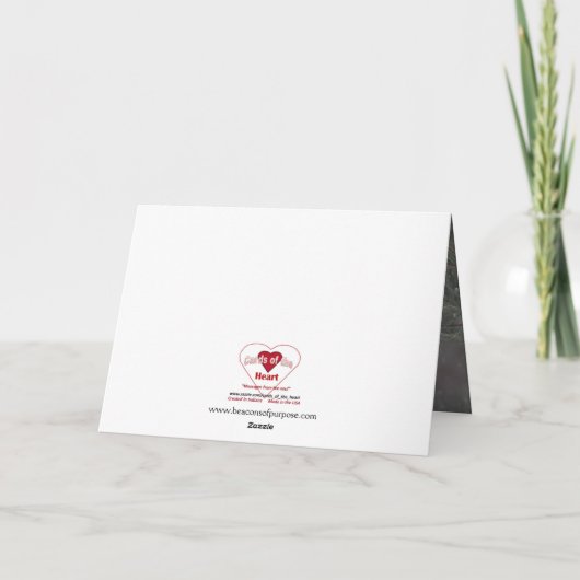 Denk aan u - Stimulering, sympathie, gebeden Feestdagen Kaart (Achterkant)