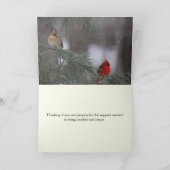 Denk aan u - Stimulering, sympathie, gebeden Feestdagen Kaart (Binnen)