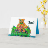 Denk aan u, SUP Lion Cub Kaleidoscope Kaart (Gele Bloem)