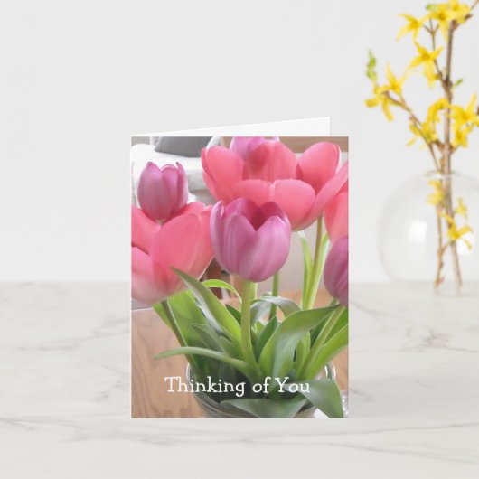 Denk aan u - sympathie kaart (Gele Bloem)