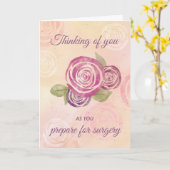 Denk aan u voor het Roos van de chirurgie Kaart (Gele Bloem)