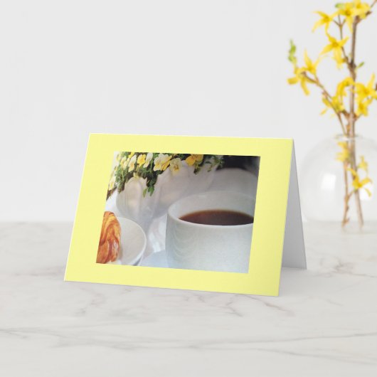 DENK AAN U (VOOR IEDEREEN) OP MOEDERDAG KAART (Gele Bloem)