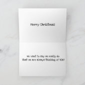DENK AAN U / WENS U EEN MERRY CHRISTMAS KAART (Binnen)