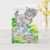 Denk aan u/Wenskaart Kaart (Gele Bloem)