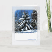 Denk aan u - winterboom kaart (Voorkant)