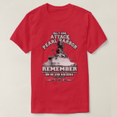 Denk aan USS ARIZONA BB39 Pearl Harbor 7 dec1941 T-shirt (Design voorkant)